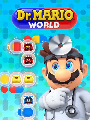 Cover media of Dr. Mario World video game.