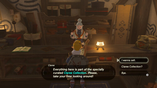 Dialogue screenshot of The Legend of Zelda: Breath of the Wild video game interface.