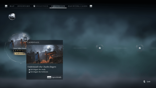 Chronicles screenshot of Banishers: Ghosts of New Eden video game interface.