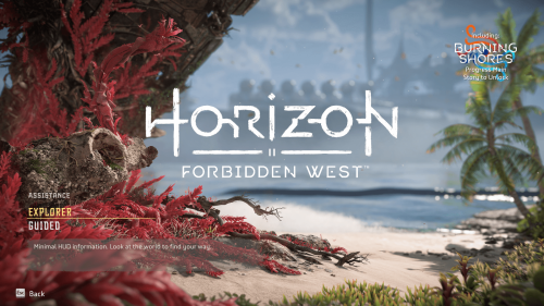 Assistance screenshot of Horizon Forbidden West video game interface.