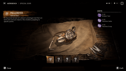 Craft screenshot of Horizon Forbidden West video game interface.