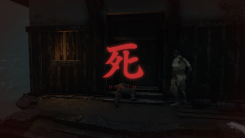 Death screenshot of Sekiro: Shadows Die Twice video game interface.